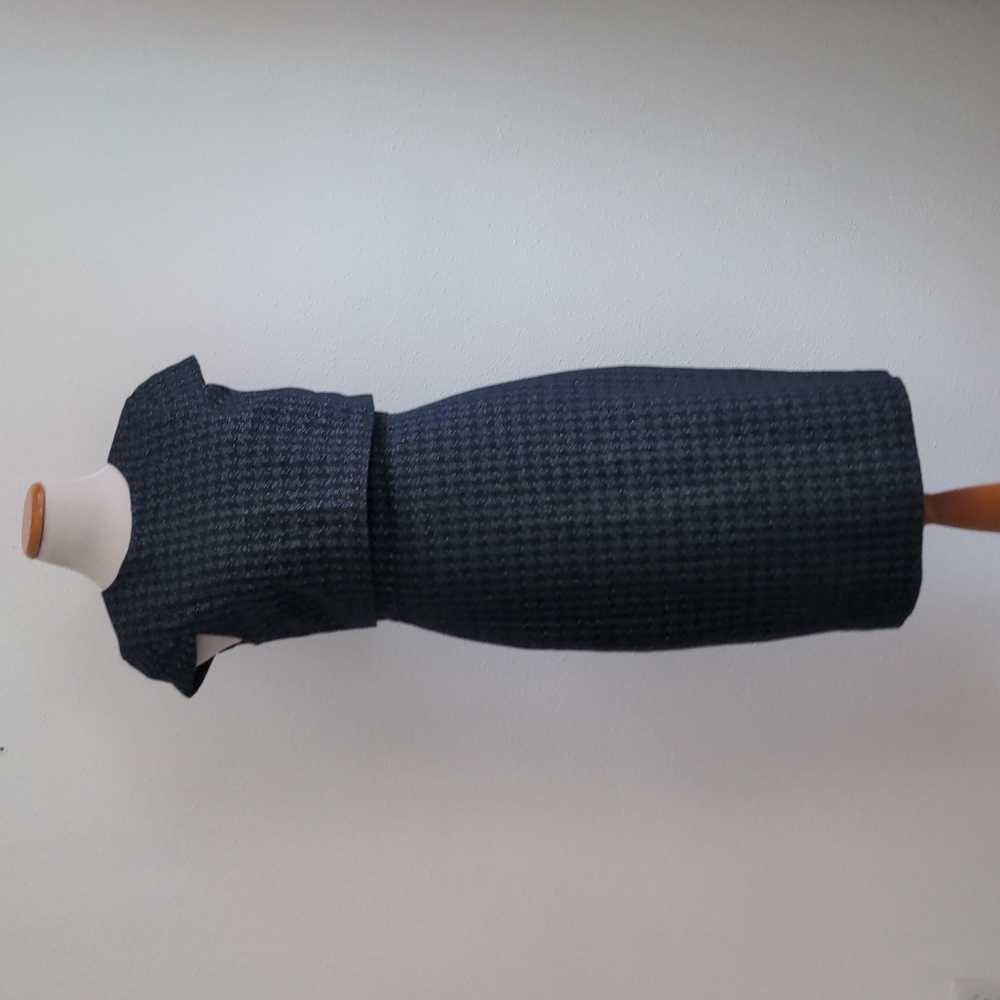 J Crew Houndstooth Wool Blend Sheath Dress
